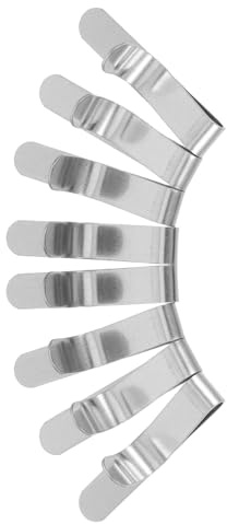 TOYANDONA Lot de 8 Pinces de Fixation en Acier Inoxydable pour Cercles à Gâteaux 6-10 CM Clips Extensibles pour Moules Pâtissiers Accessoires Pratiques pour Cuisson et Décoration de
