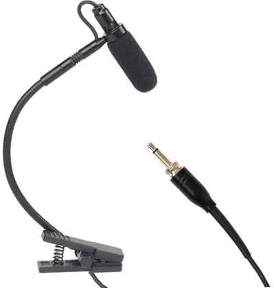 CasaNexa Condenser Horn Microphone, Flexible Professional Gooseneck Microphone for Saxophone, Trumpet, Trombone, Stage Performance- L3