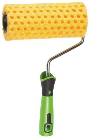 GROS ROULEAU FACADE POUR CREPI GROS GRAIN INTERIEUR OU EXTERIEUR MOUSSE A TROU POUR PEINTURE PEINTRE ENDUIS IRREGULIER 180 mm