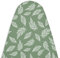 Encasa Ironing Board Covers (125x46 cm) Drawstring Tightening with Thick 3 mm Felt Padding, Easy Fit, Scorch Resistant, Printed - Big Leaves Green