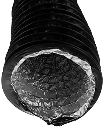 Vent Systems Tuyau d'Échappement en Aluminium - Conduite d'Air Flexible pour Ventilation, Chauffage et Refroidissement (100 mm - 1 m)