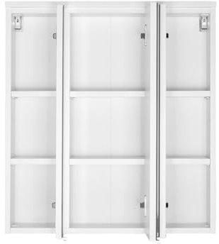 Toilettenschrank, Pollet, 60 cm, 3 Türen, Weiß