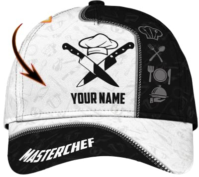 Casquette Chef De Cuisine Personnalisé Casquette De Chasse Vintage Trucker Cap Unique Casquette Baseball pour Running, Homme, Camping