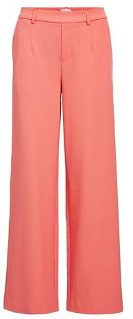 OBJECT OBJLISA Wide Pant Noos, Pantaloni di Stoffa Donna, Georgia Peach,