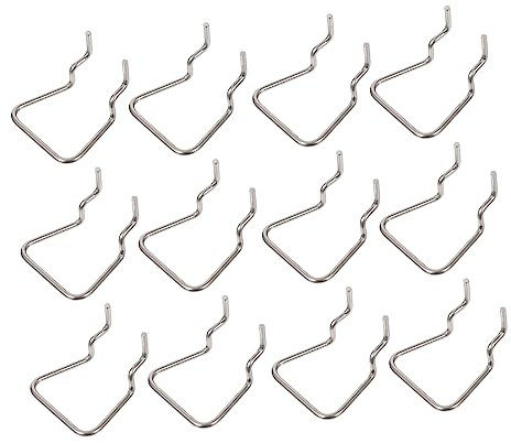 HOMOCONO 12pcs Pegboard Hook Single Pegboard Hook for Hardware Tool for Tool Holder