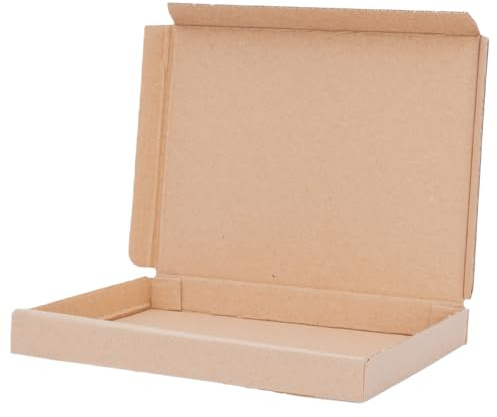 verpacking storbrevskartonger 165 x 125 x 20 mm brun [storlek och antal valbart] DIN A6 GB-0 storbrev vikbar låda kalenderförpackning 25 st