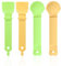 4-Piece Cat Feeders, Cat Treat Squeezers, Pet Feeding Spoons, Pet Supplies, Portable Feeding Tools