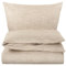 Carpe Sonno® Baumwoll Bettwäsche 155x200 Baumwolle | Melange Bettwäsche Bei Taupe| Renforce Bettbezug 155x200 | Duvet Cover 155 x 200 | Bettwäsche-Set auch als Allergiker Bettwäsche Baumwolle geeignet