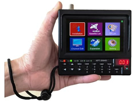 KPT-268HD DVB-S2 HD Ricevitore TV satellitare digitale Misuratore MPEG-4 DVB-S/S2 AVS/AVS+ HEVC (H2.65) ABS-S Rilevatore di segnale