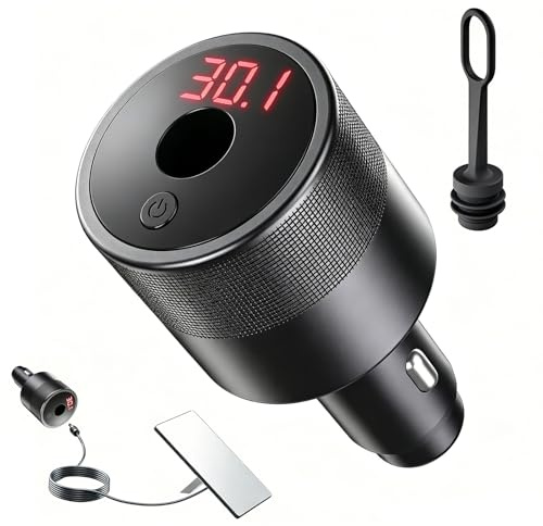 daboot Billaddaradapter för Starlink Mini, 60 W 12 V/24 V till 30 V/2 A DC step-up med spänningsdisplay, cigarettändaruttag till DC5521 hona, husbil camping strömförsörjning