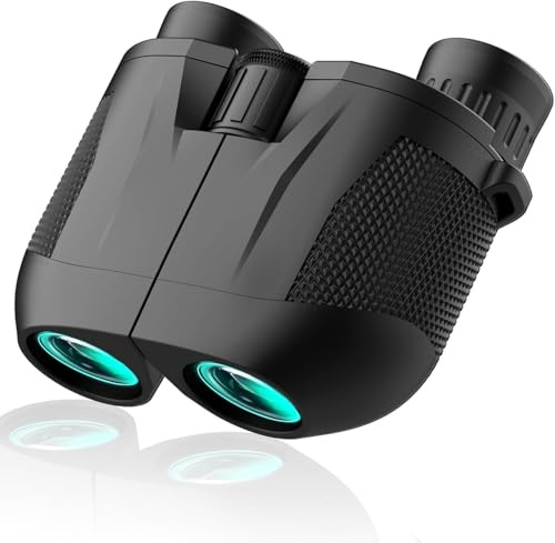 Ant Warrior Binocolo 10x25, Binocolo Professionale, con Prisma BaK4 e Lente FMC, Alta potenza Binocolos Compatto,per Birdwatching, Escursionismo, Caccia, Visite, Teatro