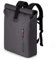 A-LAB • Model A • Wasserdichter Fahrradrucksack • Messenger Backpack • Kurierrucksack aus robuster LKW Plane (26l) mit extra Hülle für 15“ Laptop • Tagesrucksack in schwarz • Wasserdichter Rolltop