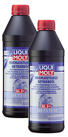 2x LIQUI MOLY 4427 Hochleistungs-Getriebeöl (GL3+) SAE 75W-80