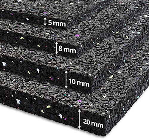 etm - Tapis Anti-Vibration 62,5x100 cm - Réduire les vibrations et absorber des chocs - Idéal pour machine à laver, sèche-linge et machine à café - Tapis anti-déplacement en caoutchouc - Épaisseur 5mm