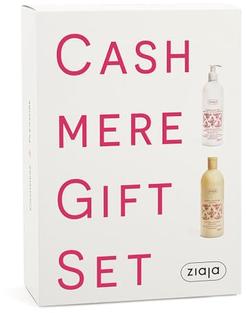 Ziaja CACHEMIRA Geschenkset: Körperpflege-Set für unisex, bestehend aus Kaschmir nährender Körperlotion 400 ml und Kaschmir cremigem Badegel 500 ml