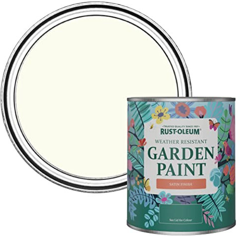 Rust-Oleum White Mould-Resistant Garden Paint In Satin Finish - Antique White 750ml