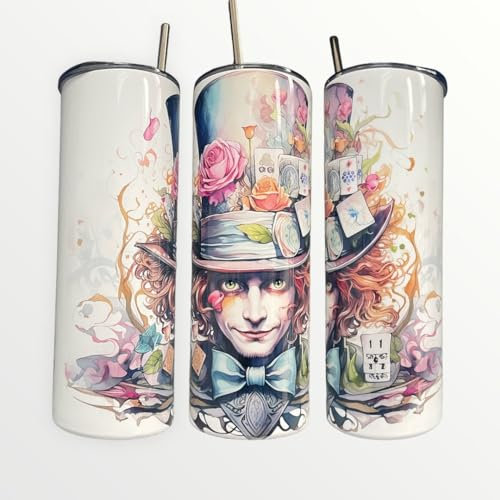 Sellrex Alice in Wonderland's Mad Hatter Insulated 20oz Thermal Skinny Tumbler