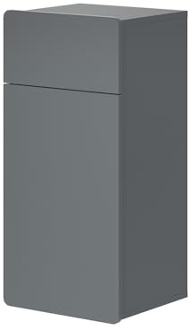 Vicco Mobiletto bagno Izan, Grigio, 36.6 x 76.6 cm, a parete, combinabile con altri mobili da bagno Izan