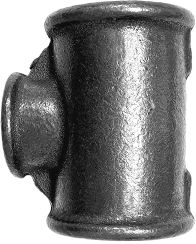 Home Invasion - Té réduit - Fonte Noire - Gris foncé - 1'' x 3/4'' x 1'' - 26x34 mm x 20x27 mm x 26x34 mm