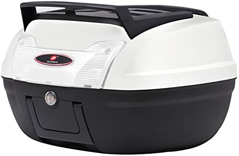 GLDWEY 40L Motorrad Kofferraum Tour Heckbox Topcase Wasserdicht AbschließBar Universal Harthelm GepäCkaufbewahrung mit Montagematerial für Motorrad Moped RüCkseitenkoffer