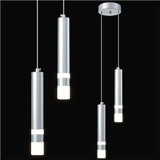 ZPBSJ Lámparas Araña Modernas Altura Ajustable LED Mini Lámparas Araña Cromo Cocina Isla Dormitorio Lámpara Araña Pequeña(2-Luces)