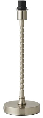 ValueLights | Maeve Brushed Chrome Bobbin Bobbled Metal Table Lamp Base | Table Lamps, Home Décor & Improvement Essential