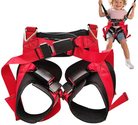 Generico Imbracatura Di Protezione Anticaduta - Imbracatura Per Trampolino Elastico,Sport Estremi Protezione Fibbia Per Tappeto Elastici Adulti E Bambini Arrampicata Ciclismo Corsa