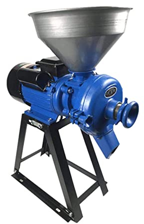 OZBME 3000W Wet & Dry Feed Mill Flour Grain,Electric Commercial Grinder,Funnel Heavy Duty Grinding Machine for Cereals/Rice/Corn/Wheat