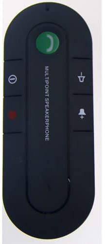 Portable Wireless Car Bluetooth Speakers Handsfree Car Kit Hands-free Bluetooth Speakerphone Sun Visor Kits MP3 Player for Car (Black)