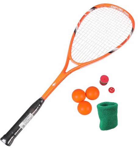Aluminum Alloys Frame Squash Racquet Professional Beginner Racket Ergonomic Grip Training Paddles Enduring Professional Squash Racquet for Men Women