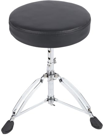 Generic Drum Throne, Portable Foldable Drum Stool Adjustable Height Padded Throne Non Slip SeatsChair For Adults Kids