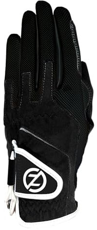 Zero Friction Damen Kompressions-Passform Linke Hand Golfhandschuh, Schwarz