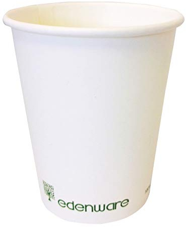 Edenware Compostable Single Wall Cups 8oz - 1x1000