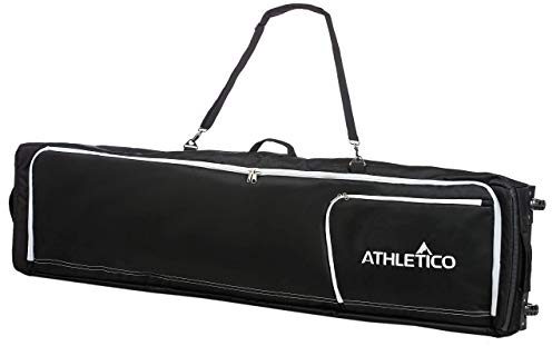 Athletico Conquest Padded Snowboard Bag With Wheels - Travel Bag for Single Snowboard and Snowboard Boots (Black, 157 cm)