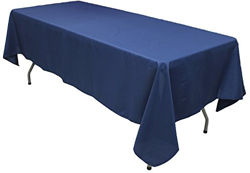KaitatsuSen Mantel Rectangular de Tela de Poliéster, Azul Marino, 150x300 cm