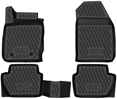 Element 3D Gummimatten Set für Ford ECOSPORT ab 2012 | 100% passgenaue Auto Fußmatten, robuste Universal Fußmatte Auto, Gummimatten Auto, Auto Fussmatten Gummi, Auto Gummimatten
