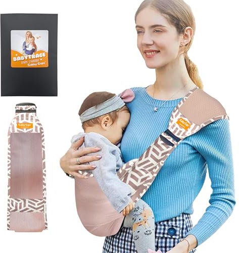 GUBBY GUPS® Ergonomische praktische Babytrage V1.0 für schnelle Einsätze - Tragetuch Baby neugeboren Baby Tragegurt Kleinkind bis 15 KG, Hüftsitz Baby Trage Tragesystem