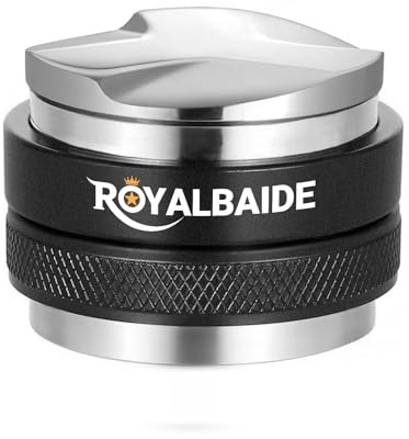 Distribuidor y apisonador de café de 53 mm, nivelador de café de doble cabezal compatible con portafiltros de 54 mm, apisonadores manuales de espresso desmontables de profundidad ajustable