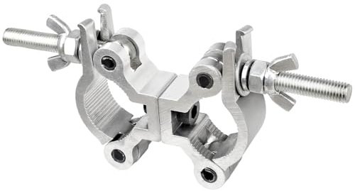 MAD OWL Stage Light Double Pipe Clamp，Stage Lighting Equipment & Accessories 35mm-45mm Dual Head Truss Mounting Bracket Swivel Coupler Clamp 1pcs