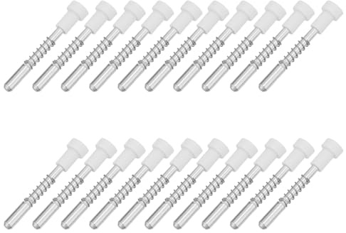 BAZEITFLOW 20 Piezas Pestillos de Resorte para Mosquitera de Ventana Cierres Metálicos Aplicables para Puertas y Ventanas Fijadores Resistentes y Fáciles de Instalar para Hogar y Oficina