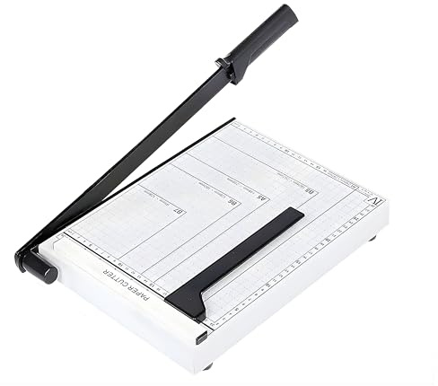 Yasta Taglierina per Carta A4 a Leva Tagliacarte a Ghigliottina per Ufficio Scuola Casa Taglia Documenti Fogli A4 A5 B5 B6 B7 Max 30 cm con Base Graduata