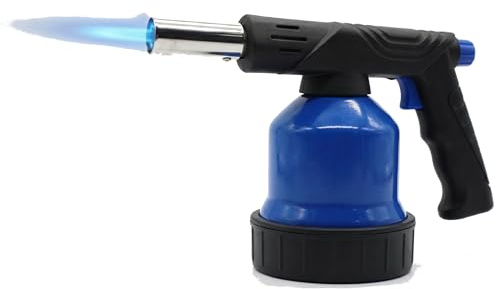 IMEX Brûleur à gaz - Chalumeau à souder professionnel avec allumage piézo et flamme réglable - Puissance de 2200 W - Idéal comme allume-barbecue, pour la cuisine, la soudure et le camping (brûleur à