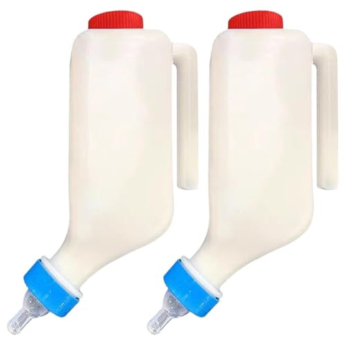 Biberons pour chèvre | Manche ergonomique | Biberons pour agneaux avec échelle, pour petits animaux, mouton, veaux, chiens