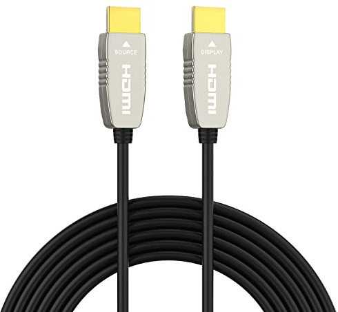 RUIPRO 4K HDMI 2.0b Fiber Optic Cable, 4K@60Hz, HDR ARC, Ultra Slim 10m | Fiber Optic Technology Reduces Interference Compared with Copper Cables for Reliable 4K Gaming and Home Theater