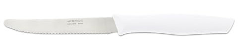 Arcos Serie Nova - Coltello Tavola - Lama Acciaio Inossidabile Nitrum 110 mm - Manico Polipropilene Colore Bianco