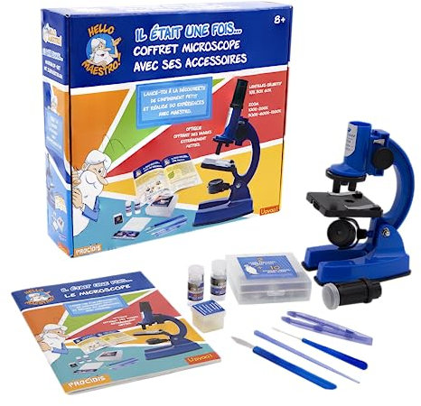 COFFRET MICROSCOPE ZOOM 100 A 1200 - 66 ACCESSOIRES + 40 EXPERIENCES