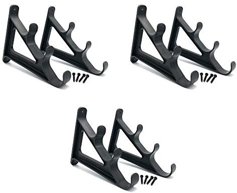 Zite Fishing Angelruten Wandhalter Set - Rutenhalter für Wandmontage - Horizontal Rod Racks (3 Paar)