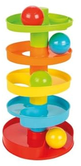PILSAN Pista Palline 03566 Giocattolo per Bambini Giocattolo attività 4 Palline, colorazione:Multicolore