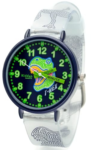 Kiddus Orologio Educativo per Bambino e Bambina dai 5 ai 10 Anni, Orologio Analogico Didattico per Imparare l'Ora, Movimento Giapponese
