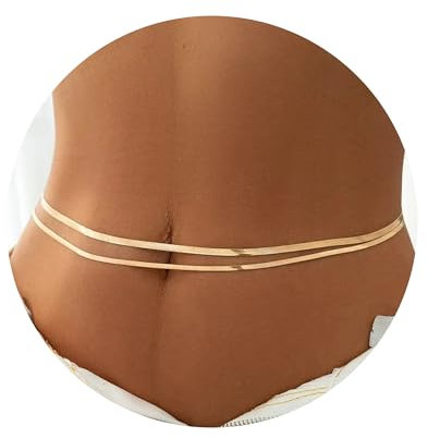 TINGN 2 Stück Bauchkette Gold Damen - 18 Karat Vergoldete Gold Schichtige Bauch Körperkette Verstellbare Mehrschichtige Sexy Waist Chain Schlangen Gold Taille Kette Strand Körperschmuck für Frauen